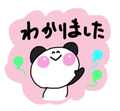 Warm fuzzy panda ! sticker #12666652