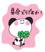 Warm fuzzy panda ! sticker #12666655
