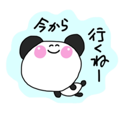 Warm fuzzy panda ! sticker #12666659