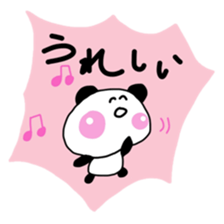 Warm fuzzy panda ! sticker #12666661