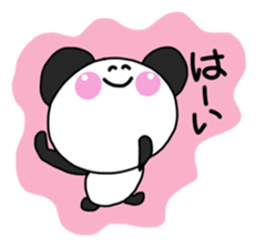 Warm fuzzy panda ! sticker #12666666