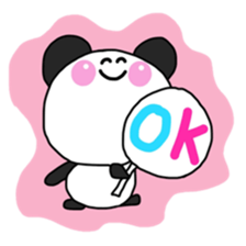 Warm fuzzy panda ! sticker #12666668