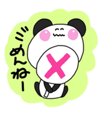 Warm fuzzy panda ! sticker #12666669