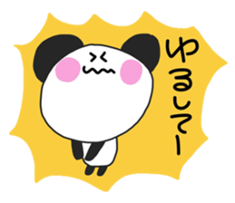 Warm fuzzy panda ! sticker #12666671