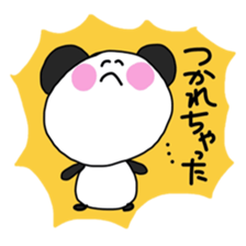 Warm fuzzy panda ! sticker #12666674