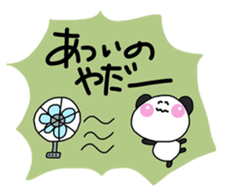 Warm fuzzy panda ! sticker #12666675