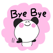 Warm fuzzy panda ! sticker #12666680