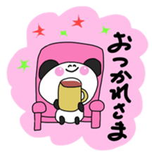 Warm fuzzy panda ! sticker #12666682