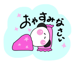 Warm fuzzy panda ! sticker #12666684