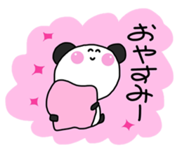 Warm fuzzy panda ! sticker #12666685