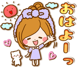 Leisurely a girlfriend autumn sticker #12667406