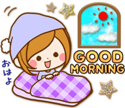 Leisurely a girlfriend autumn sticker #12667407