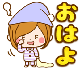 Leisurely a girlfriend autumn sticker #12667409