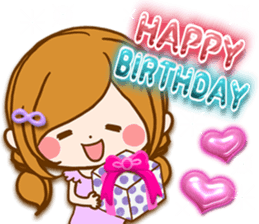 Leisurely a girlfriend autumn sticker #12667415