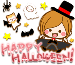 Leisurely a girlfriend autumn sticker #12667416