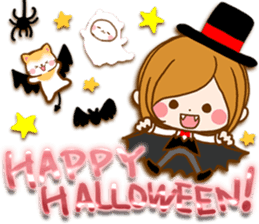 Leisurely a girlfriend autumn sticker #12667416