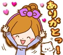 Leisurely a girlfriend autumn sticker #12667418