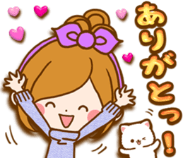 Leisurely a girlfriend autumn sticker #12667418