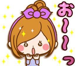 Leisurely a girlfriend autumn sticker #12667426