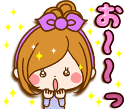 Leisurely a girlfriend autumn sticker #12667426