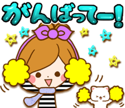 Leisurely a girlfriend autumn sticker #12667428