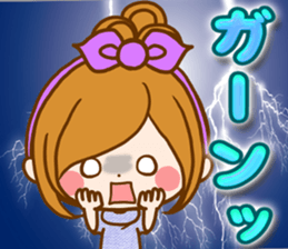 Leisurely a girlfriend autumn sticker #12667432