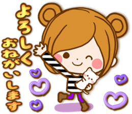 Leisurely a girlfriend autumn sticker #12667439