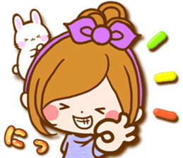 Leisurely a girlfriend autumn sticker #12667441