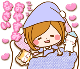 Leisurely a girlfriend autumn sticker #12667445