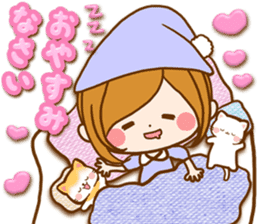 Leisurely a girlfriend autumn sticker #12667445