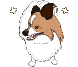 Papillon of dog ! sticker #12669259