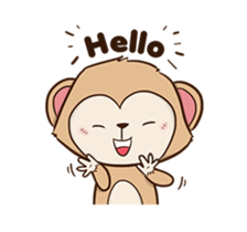 Cheeky Monkey Animated sticker #12669302