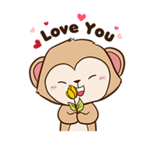 Cheeky Monkey Animated sticker #12669311