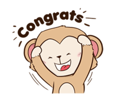 Cheeky Monkey Animated sticker #12669314
