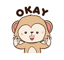 Cheeky Monkey Animated sticker #12669315
