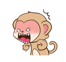 Cheeky Monkey Animated sticker #12669316