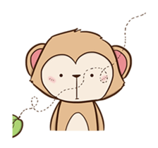 Cheeky Monkey Animated sticker #12669317