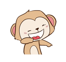Cheeky Monkey Animated sticker #12669319