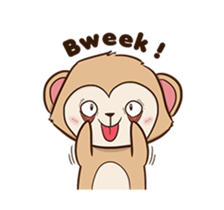 Cheeky Monkey Animated sticker #12669321
