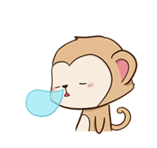 Cheeky Monkey Animated sticker #12669322