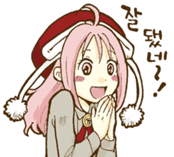 Beribboned beret Sehui-chan sticker #12670047