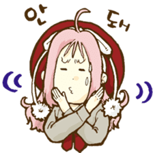 Beribboned beret Sehui-chan sticker #12670051