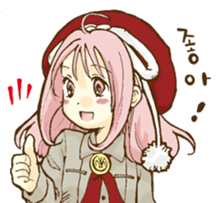 Beribboned beret Sehui-chan sticker #12670052