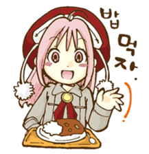 Beribboned beret Sehui-chan sticker #12670062