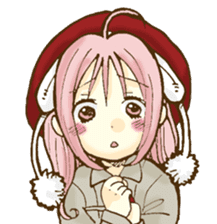 Beribboned beret Sehui-chan sticker #12670065