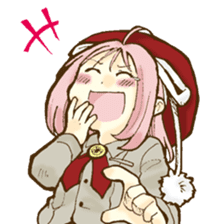 Beribboned beret Sehui-chan sticker #12670069