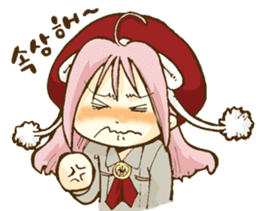 Beribboned beret Sehui-chan sticker #12670070
