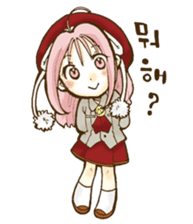 Beribboned beret Sehui-chan sticker #12670071