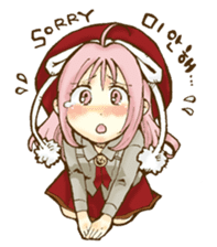 Beribboned beret Sehui-chan sticker #12670073