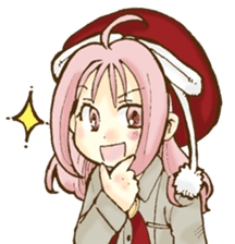Beribboned beret Sehui-chan sticker #12670075